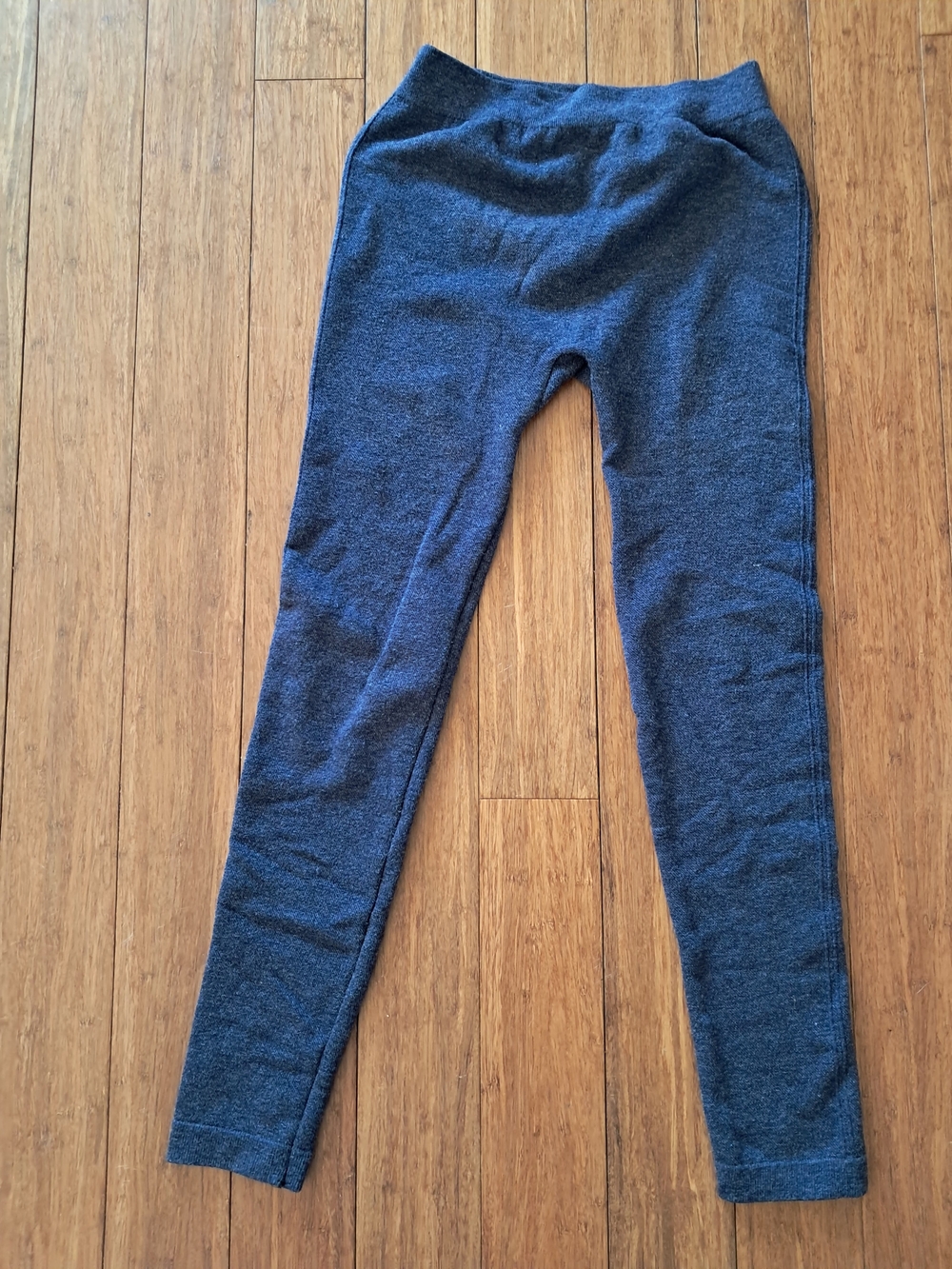 Kids Navy Blue Stretch Knit Leggings